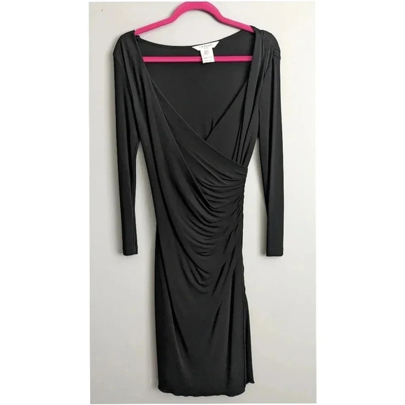 L.K. Bennett Ruched Draped Back Dress - Picture 2 of 7